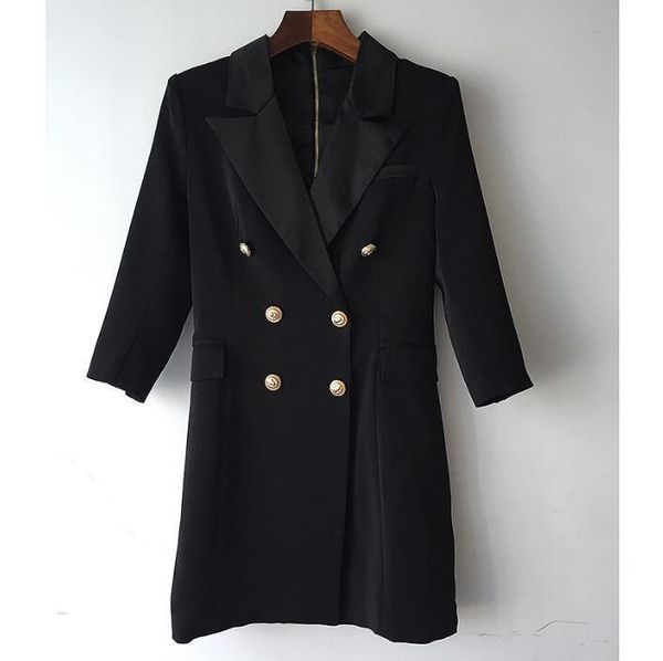 black women long elegant runway designer luxury double breasted suit jacket coat 2021 fashion veste blazer femme women's suits & blazer, White;black
black women long elegant runway designer luxury double breasted suit jacket coat 2021 fashion veste blazer femme women's suits & blazer, White;black