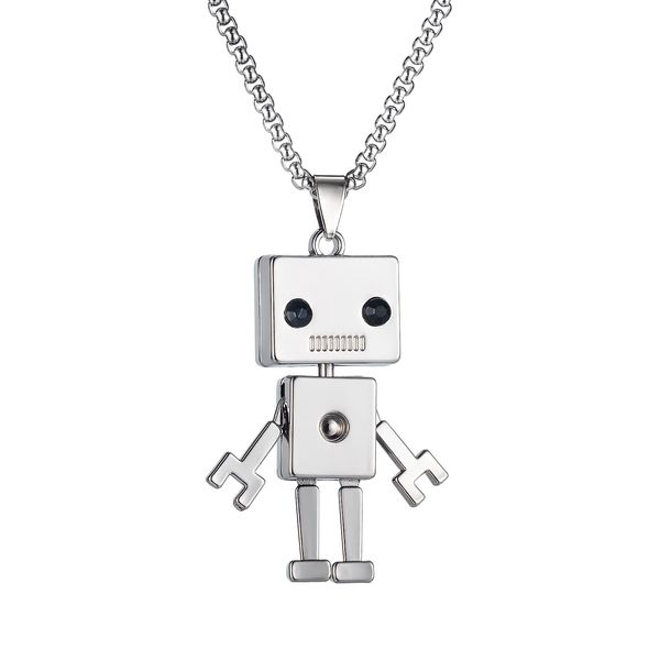 couples sweater necklace pendants mens womens cute and trendy cube robot tag sliver stainless steel choker strings fashion jewelrys to boys, Silver
couples sweater necklace pendants mens womens cute and trendy cube robot tag sliver stainless steel choker strings fashion jewelrys to boys, Silver