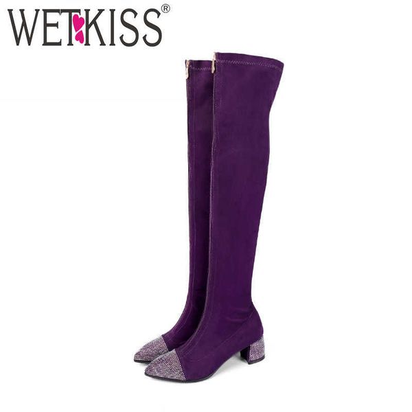 wetkiss plus size 43 stretch women over the knee boots crystal pointed toe footwear high heels lady boot shoes woman purple 210630, Black
wetkiss plus size 43 stretch women over the knee boots crystal pointed toe footwear high heels lady boot shoes woman purple 210630, Black