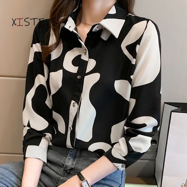 elegant chiffon shirts for women printed female office lady blouses long sleeve single breasted casual shirts 2021 work wear top, White
elegant chiffon shirts for women printed female office lady blouses long sleeve single breasted casual shirts 2021 work wear top, White