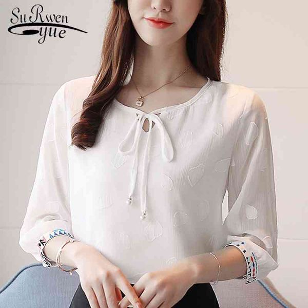 chiffon women and blouses women's seven sleeves shirt solid white female clothes blusa feminine 0871 40 210521
chiffon women and blouses women's seven sleeves shirt solid white female clothes blusa feminine 0871 40 210521