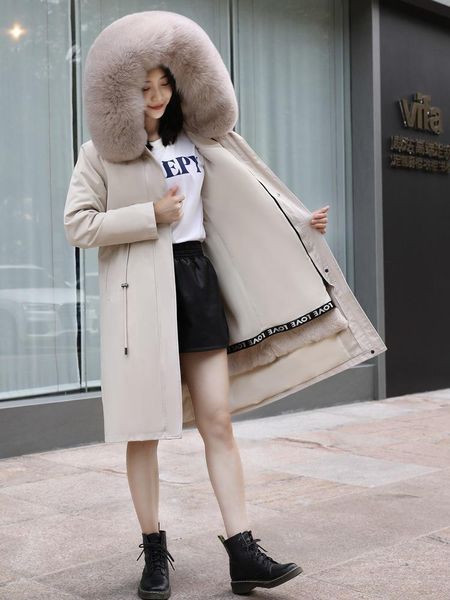 women's fur & faux pai overcome middle school long 2021 winter collar detachable liner jacket, Black
women's fur & faux pai overcome middle school long 2021 winter collar detachable liner jacket, Black