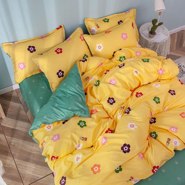 bedding sets romantic small flower yellow and green bed sheet four pieces home textile king twin size soft comfortable oceania
bedding sets romantic small flower yellow and green bed sheet four pieces home textile king twin size soft comfortable oceania