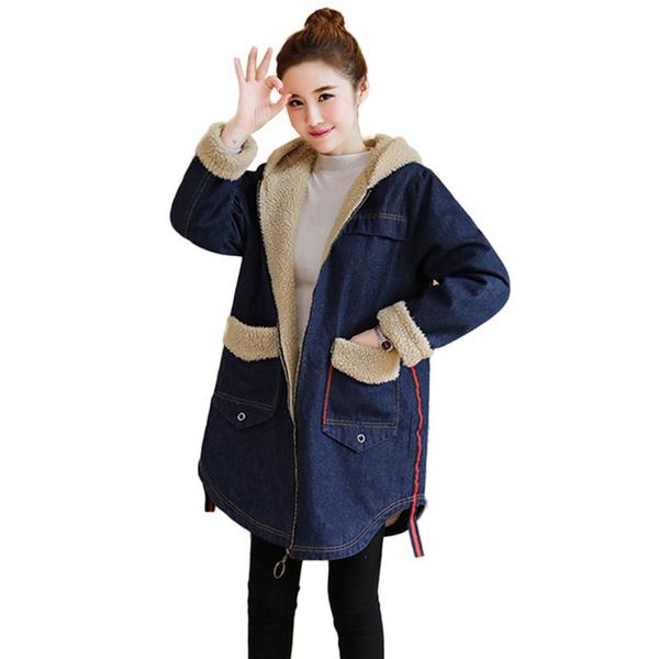women's trench coats denim coat women fashion casual long large size loose thick hooded cowboy windbreaker slim female outerwear jaquet, Tan;black
women's trench coats denim coat women fashion casual long large size loose thick hooded cowboy windbreaker slim female outerwear jaquet, Tan;black