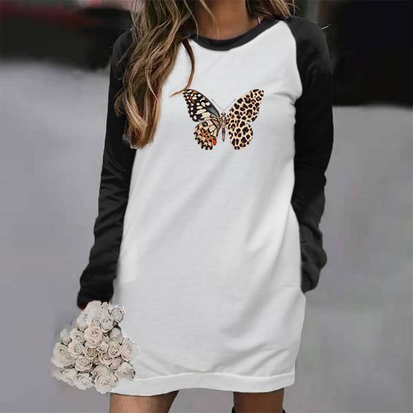 butterfly mini tshirt dress women long sleeve casual kawaii stitching color dresses o neck autumn girl symbol print outfits sundresses, Black;gray
butterfly mini tshirt dress women long sleeve casual kawaii stitching color dresses o neck autumn girl symbol print outfits sundresses, Black;gray