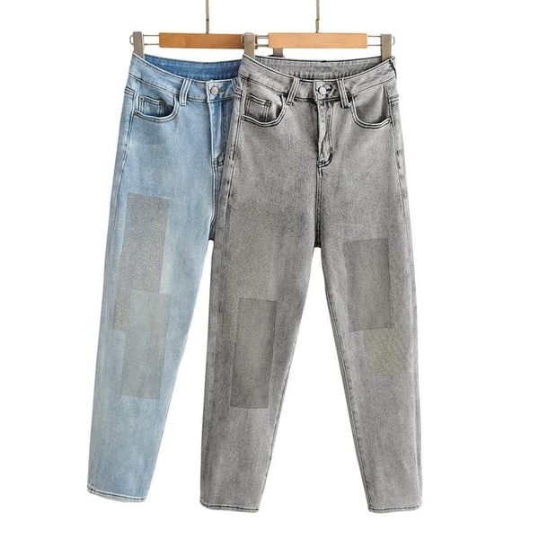 casual high waisted jeans women fashion bleached denim pants elegant pockets ankle length female ladies hj women's, Blue
casual high waisted jeans women fashion bleached denim pants elegant pockets ankle length female ladies hj women's, Blue