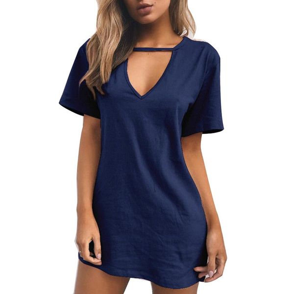 casual women dressses solid color deep v neck short sleeve loose mini dress v neck short sleeve mini dress clothing, Black;gray
casual women dressses solid color deep v neck short sleeve loose mini dress v neck short sleeve mini dress clothing, Black;gray