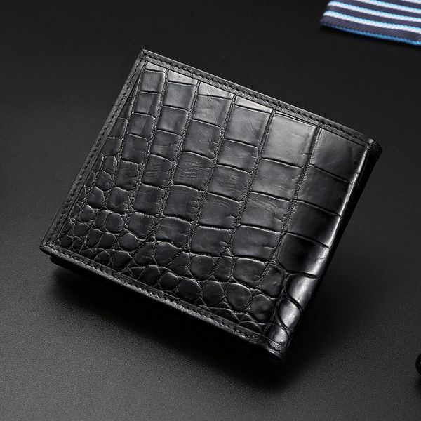 design man crocodile wallet male short fund genuine black leather youth thin men's womens wallets and purses, Red;black
design man crocodile wallet male short fund genuine black leather youth thin men's womens wallets and purses, Red;black