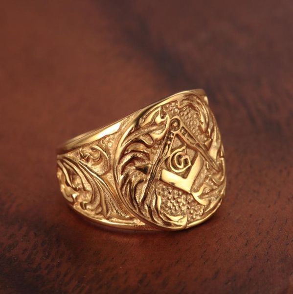 cluster rings classic punk men metal gold masonic ring religious style party jewelry, Golden;silver
cluster rings classic punk men metal gold masonic ring religious style party jewelry, Golden;silver