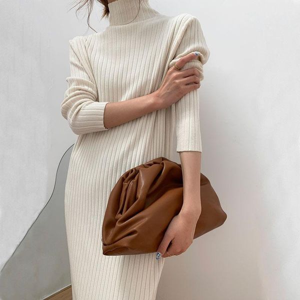 luck a 2021 winter women solid turtleneck long sleeve knitted dress office lady high waist warm elegant maxi pullover vestido casual dresses, Black;gray
luck a 2021 winter women solid turtleneck long sleeve knitted dress office lady high waist warm elegant maxi pullover vestido casual dresses, Black;gray
