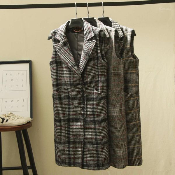 women's vests high-quality suit vest plaid women long style trend fashion sleeveless jackets size s-xxl office lady elegant1 ytor, Black;white
women's vests high-quality suit vest plaid women long style trend fashion sleeveless jackets size s-xxl office lady elegant1 ytor, Black;white