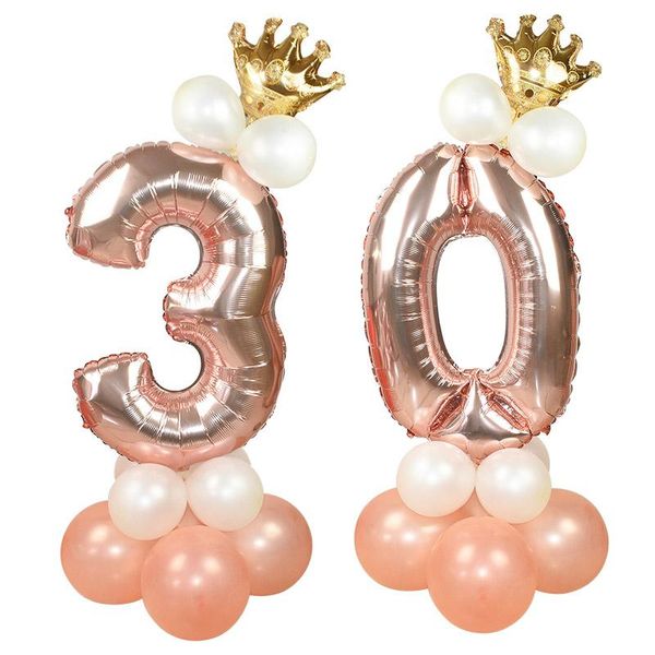 set 32 inch 0-9 rose gold foil number balloon column kids birthday party favor wedding baby shower decoration supplies
set 32 inch 0-9 rose gold foil number balloon column kids birthday party favor wedding baby shower decoration supplies