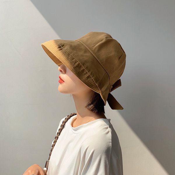 hat female bow fisherman's korean versatile wash basin solid color wide brim summer sunscreen hat, Blue;gray
hat female bow fisherman's korean versatile wash basin solid color wide brim summer sunscreen hat, Blue;gray
