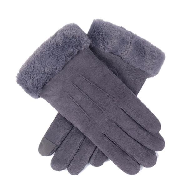 five fingers gloves winter female double thick plush wrist warm cashmere cute cycling mittens women suede leather touch-screen driving glove, Blue;gray
five fingers gloves winter female double thick plush wrist warm cashmere cute cycling mittens women suede leather touch-screen driving glove, Blue;gray