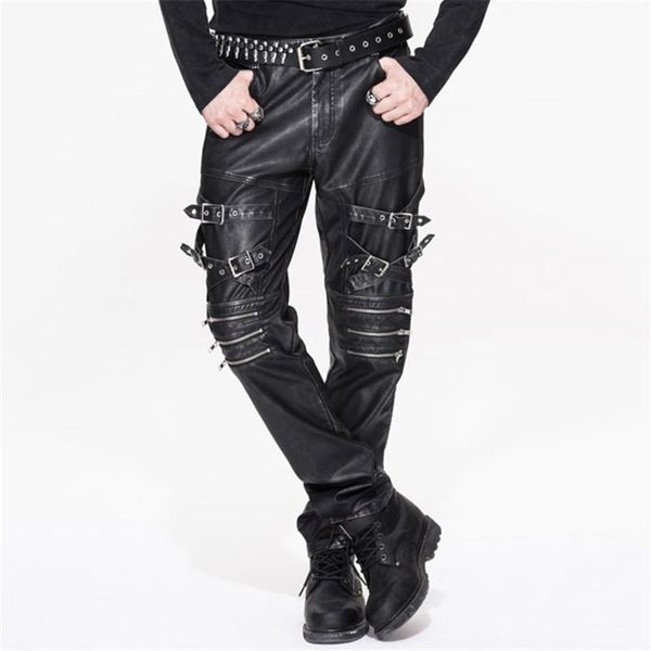 steampunk man autumn winter rock punk casual fitted trousers vintage men black pu leather pants men's
steampunk man autumn winter rock punk casual fitted trousers vintage men black pu leather pants men's