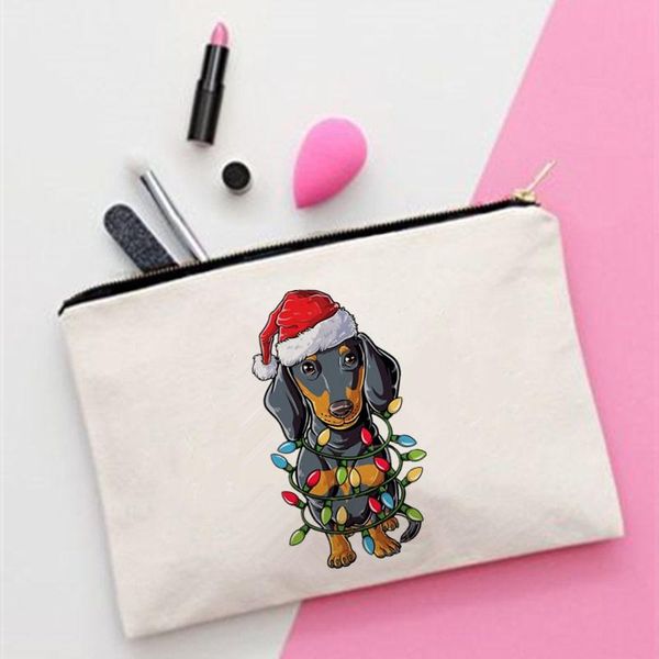 cosmetic bags & cases women christmas dachshund printed fashion cosmetics organizer bag for travel colorful storage lady small gift
cosmetic bags & cases women christmas dachshund printed fashion cosmetics organizer bag for travel colorful storage lady small gift