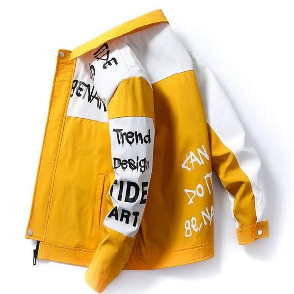 men's jackets brand jacket men bomber letters printed patchwork long sleeve lapel neck coat men's pilot windbreaker, Black;brown
men's jackets brand jacket men bomber letters printed patchwork long sleeve lapel neck coat men's pilot windbreaker, Black;brown