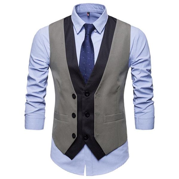 arrival dress vest men slim fit suit male waistcoat gilet homme casual sleeveless formal business jacket men's vests, Black;white
arrival dress vest men slim fit suit male waistcoat gilet homme casual sleeveless formal business jacket men's vests, Black;white