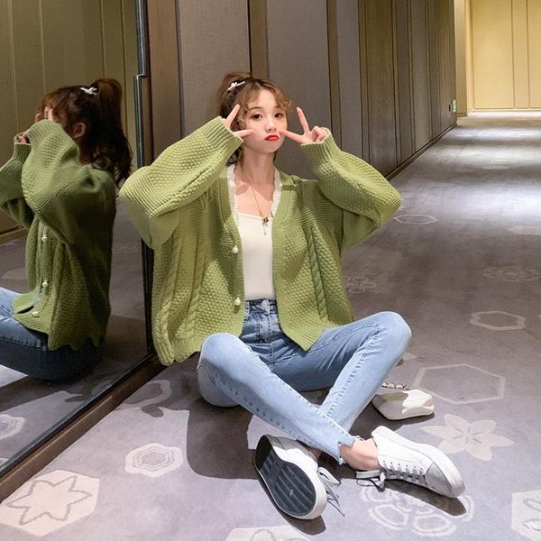women's knits & tees small fresh and sweet sweater cardigan 2021 spring autumn loose korean style wild western short jacket 104, White
women's knits & tees small fresh and sweet sweater cardigan 2021 spring autumn loose korean style wild western short jacket 104, White