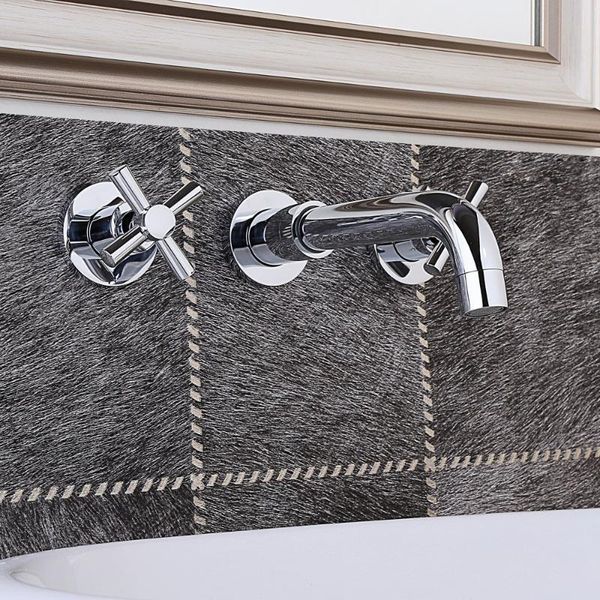 bathroom sink faucets chrome solid brass double cross handle wall mounted widespread vanity mixer faucet
bathroom sink faucets chrome solid brass double cross handle wall mounted widespread vanity mixer faucet