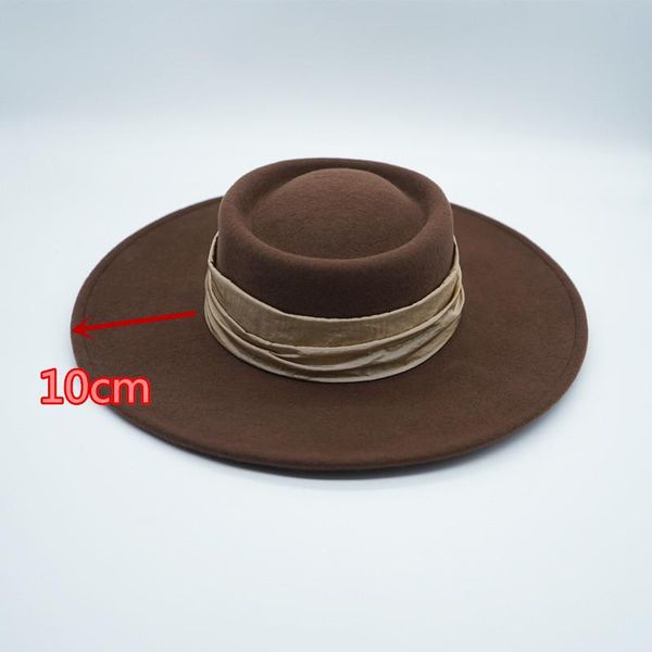 wide brim hats 202110-panshi-brown autumn winter classic wool belt ring big fedoras cap men women leisure panama jazz hat, Blue;gray
wide brim hats 202110-panshi-brown autumn winter classic wool belt ring big fedoras cap men women leisure panama jazz hat, Blue;gray