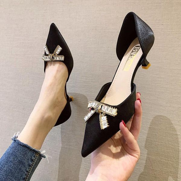 dress shoes 2021 summer women d'orsay pumps two-piece office rhinestone sandals medium heels silk zapatos mujer 8062c, Black
dress shoes 2021 summer women d'orsay pumps two-piece office rhinestone sandals medium heels silk zapatos mujer 8062c, Black