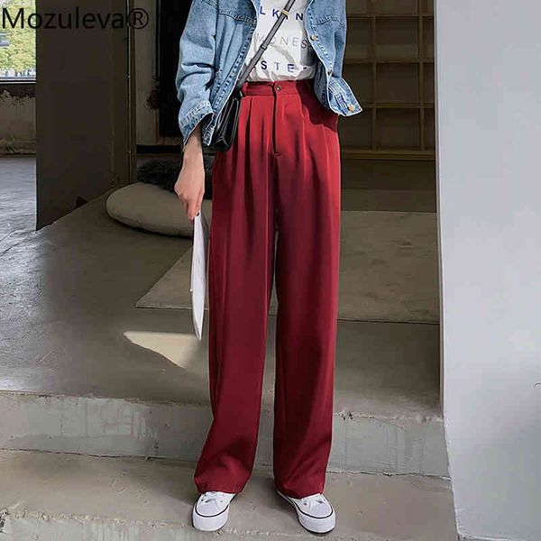 casual high waist wide leg pants for women loose long suit female streetwear capris trousers plus size femme 210427, Black;white
casual high waist wide leg pants for women loose long suit female streetwear capris trousers plus size femme 210427, Black;white
