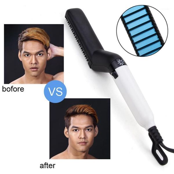 multifunctional hair comb brush beard straightener electric stencil straightening man heated combs1, Silver
multifunctional hair comb brush beard straightener electric stencil straightening man heated combs1, Silver