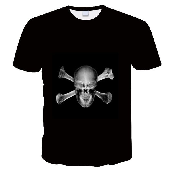 t shirt horror design skull series men's and women's fashion brand loose round ne short sleeve, White
t shirt horror design skull series men's and women's fashion brand loose round ne short sleeve, White