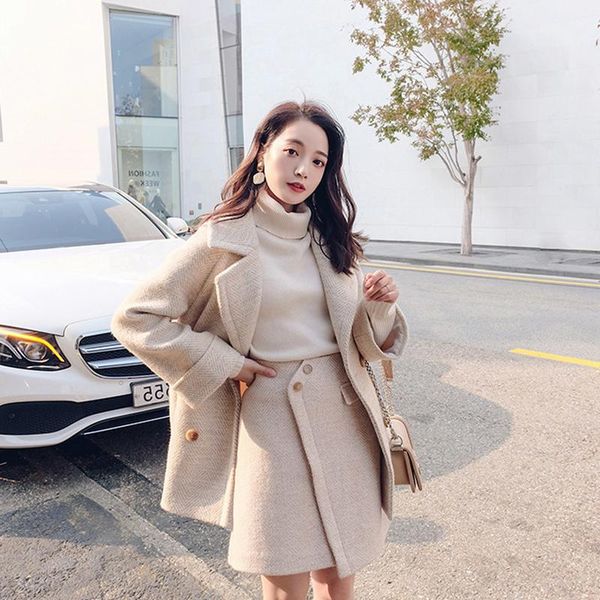 work dresses ladies suits skirt set autumn and winter fashion herringbone pattern long sleeve jacket suit female casual two-piece 2021, White;black
work dresses ladies suits skirt set autumn and winter fashion herringbone pattern long sleeve jacket suit female casual two-piece 2021, White;black