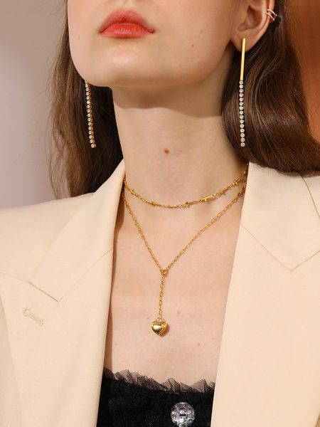 simple, high-end, light luxury, cold wind, niche design, love, non-fading, clavicle chain, titanium steel necklace pendant necklaces, Silver
simple, high-end, light luxury, cold wind, niche design, love, non-fading, clavicle chain, titanium steel necklace pendant necklaces, Silver