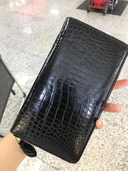wallets genuine crocodile skin wallet purse gold zipper big long size bank holder case with inner zip coin pocket maskin, Red;black
wallets genuine crocodile skin wallet purse gold zipper big long size bank holder case with inner zip coin pocket maskin, Red;black