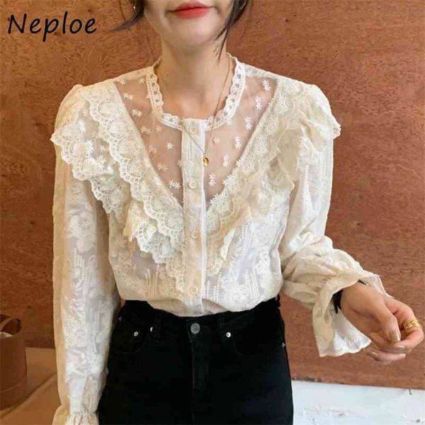 korean lace hook flower hollow out blouse women o neck flare long sleeve pullover blusas spring elegant shirt 210422, White
korean lace hook flower hollow out blouse women o neck flare long sleeve pullover blusas spring elegant shirt 210422, White
