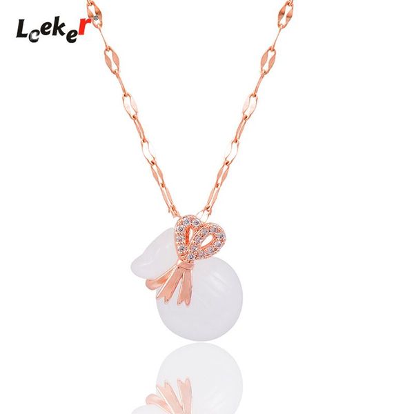 pendant necklaces leeker lovely white bag bow stainless steel necklace rose gold color chain women accessories jewelry 214 lk2, Silver
pendant necklaces leeker lovely white bag bow stainless steel necklace rose gold color chain women accessories jewelry 214 lk2, Silver
