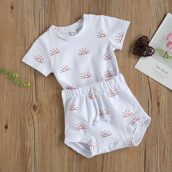 clothing sets born baby 2-piece outfit set ,short sleeve sun print +shorts for kids boys girls daily wear summer 2021, White
clothing sets born baby 2-piece outfit set ,short sleeve sun print +shorts for kids boys girls daily wear summer 2021, White