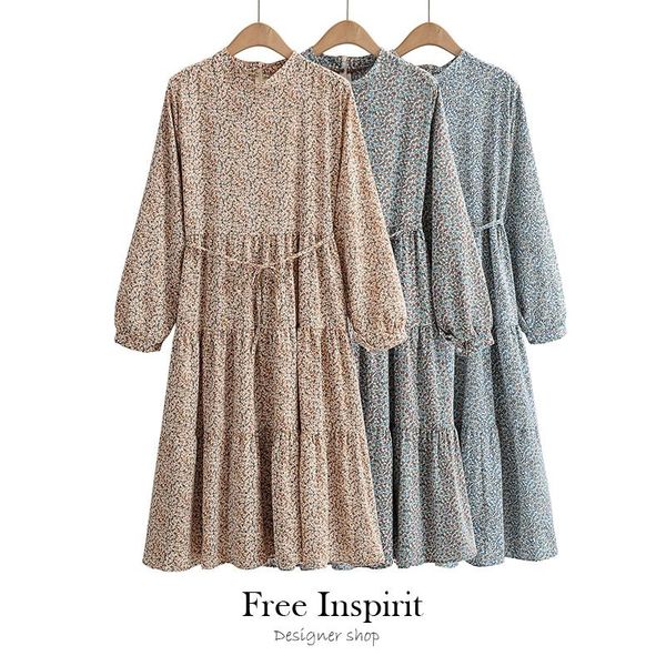 casual dresses women's bohemia style pleated full sleeve sashes mid-calf puff o-neck frenulum loose waist floral a-line pullover dress, Black;gray
casual dresses women's bohemia style pleated full sleeve sashes mid-calf puff o-neck frenulum loose waist floral a-line pullover dress, Black;gray