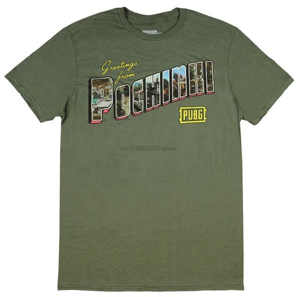 men's t-shirts pubg shirt men playerunknown battlegrounds greetings from pochinki t-shirt brand cotton clothing male slim fit t, White;black
men's t-shirts pubg shirt men playerunknown battlegrounds greetings from pochinki t-shirt brand cotton clothing male slim fit t, White;black