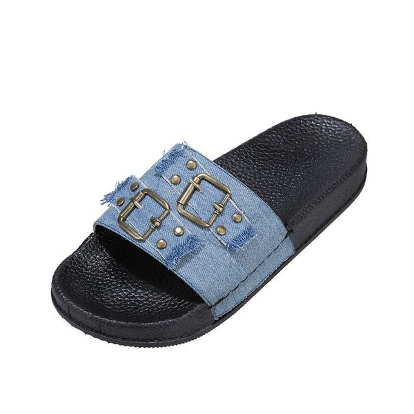 slippers summer women plus szie comfortable open toe cool female slides casual all-match metal decoration lady flats shoes, Black
slippers summer women plus szie comfortable open toe cool female slides casual all-match metal decoration lady flats shoes, Black