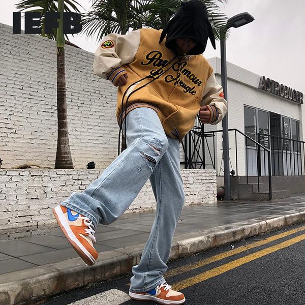 men's jeans iefb american retro style 2021 spring and autumn fashion ins trends cool high street ripped hiphop trousers 9d0009, Blue
men's jeans iefb american retro style 2021 spring and autumn fashion ins trends cool high street ripped hiphop trousers 9d0009, Blue