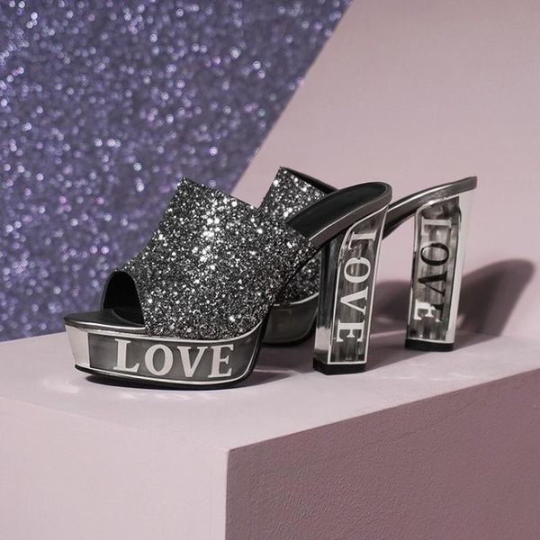 slippers womens unique sequins bling slipper platform peep toe slingbacks sandals super block high crystal love print heel shoes sliver, Black
slippers womens unique sequins bling slipper platform peep toe slingbacks sandals super block high crystal love print heel shoes sliver, Black
