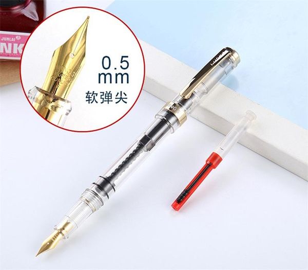 luxury wingsung 698 pistons type resin fountain pen lead office stationery 0.5 nib calligraphy ink pens gift
luxury wingsung 698 pistons type resin fountain pen lead office stationery 0.5 nib calligraphy ink pens gift