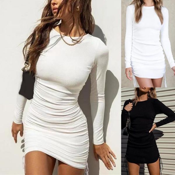 casual dresses 2021 elegant dress women full sleeve slim elastic for daily wear vestidos party mini, Black;gray
casual dresses 2021 elegant dress women full sleeve slim elastic for daily wear vestidos party mini, Black;gray