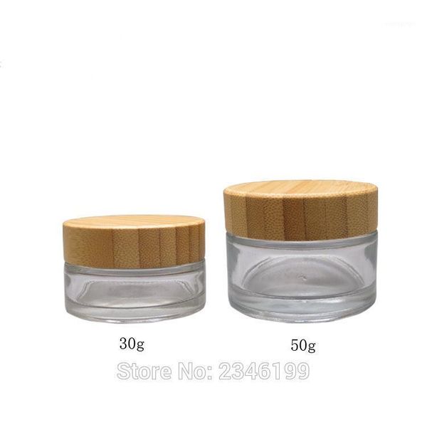 50g 10pcs/lot clear glass cream container with bamboo cap, round empty cosmetic jar, diy makeup tools
50g 10pcs/lot clear glass cream container with bamboo cap, round empty cosmetic jar, diy makeup tools