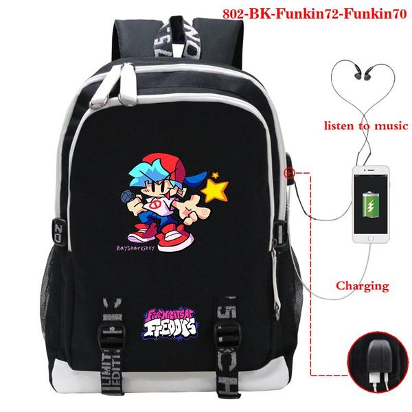 backpack fashion friday night funkin printed schoolbag usb charge rucksack cartoon school bag lapdaypack
backpack fashion friday night funkin printed schoolbag usb charge rucksack cartoon school bag lapdaypack