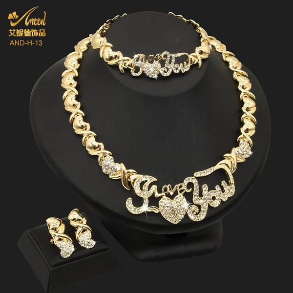 earrings & necklace aniid xoxo women gold jewelery i love you sets for woman dubai nigerian jewellery wedding ethiopian african, Silver
earrings & necklace aniid xoxo women gold jewelery i love you sets for woman dubai nigerian jewellery wedding ethiopian african, Silver