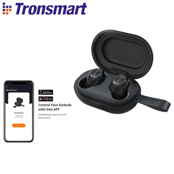 

tronsmart spunky beat true wireless earphone aptx bluetooth earbuds with qualcommchip cvc 8.0 touch/app control