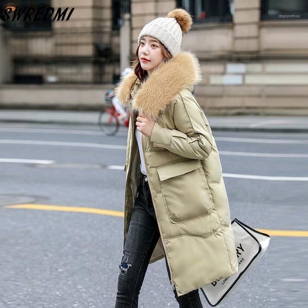 women's down & parkas swredmi 2021 long women high street winter warm jackets large fur collar cotton padded coat ladies, Black
women's down & parkas swredmi 2021 long women high street winter warm jackets large fur collar cotton padded coat ladies, Black