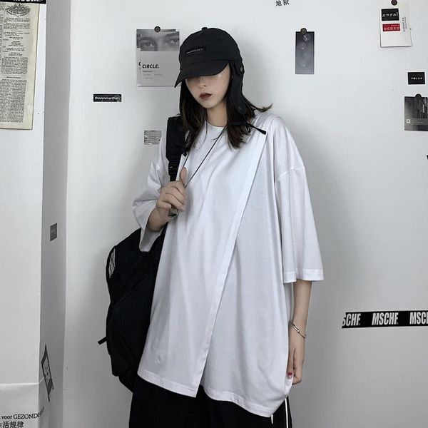 solid split fork men t-shirt summer harajuku simple woman loose oversized o neck short sleeve streetwear punk clothing 2021 men's t-shi, White;black
solid split fork men t-shirt summer harajuku simple woman loose oversized o neck short sleeve streetwear punk clothing 2021 men's t-shi, White;black