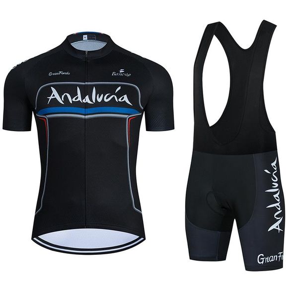 racing sets 2021 andalucia team cycling clothing summer jersey men's bib gel shorts suit pro bicycle sport ropa ciclismo, Black;blue
racing sets 2021 andalucia team cycling clothing summer jersey men's bib gel shorts suit pro bicycle sport ropa ciclismo, Black;blue