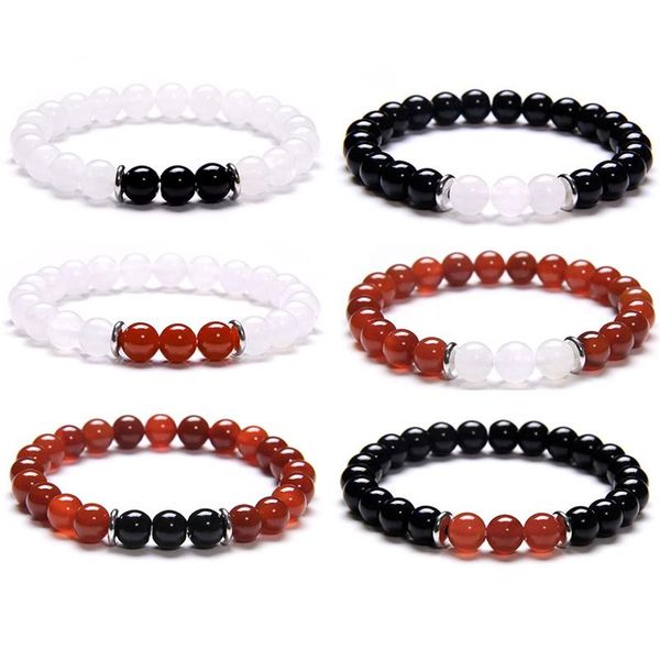 beaded, strands couples distance bracelet natural agates stone white black red beaded bracelets for women men friend love symbol jewelry
beaded, strands couples distance bracelet natural agates stone white black red beaded bracelets for women men friend love symbol jewelry